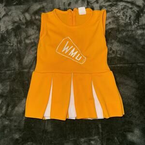 VTG LITTLE KING Kids Girls 3 Yellow Western Michigan University CHEERLEADER WMU